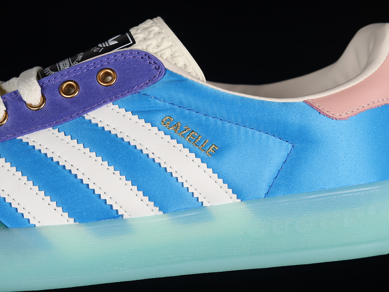 Gucci X Gazelle Shoes Light Blue/Purple/Pink 7