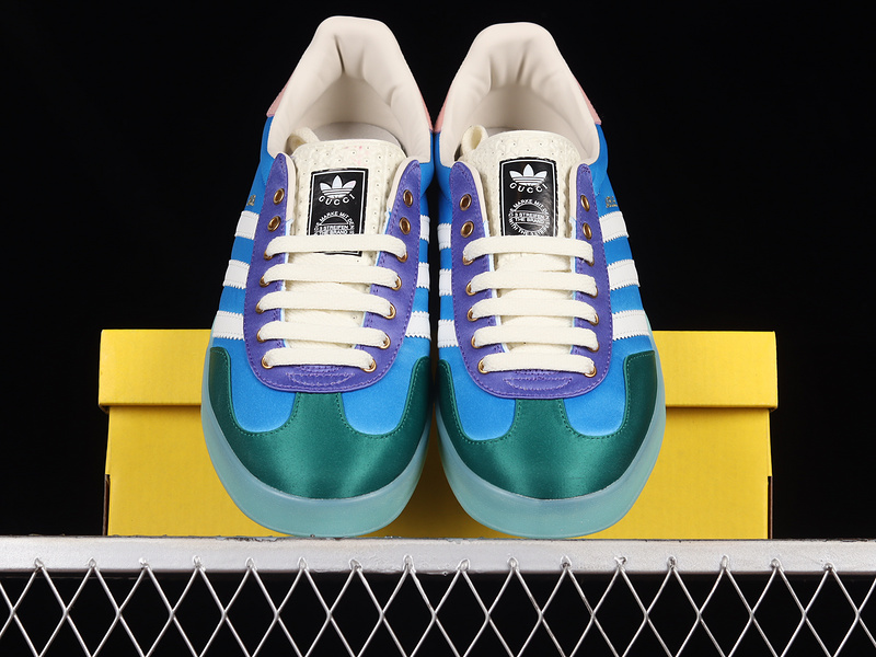 Gucci X Gazelle Shoes Light Blue/Purple/Pink 11