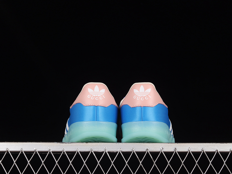 Gucci X Gazelle Shoes Light Blue/Purple/Pink 13