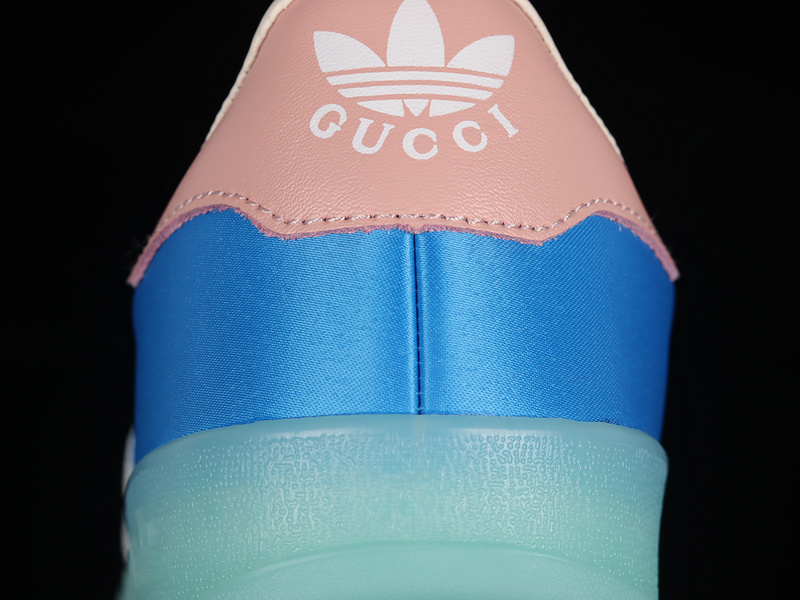 Gucci X Gazelle Shoes Light Blue/Purple/Pink 29