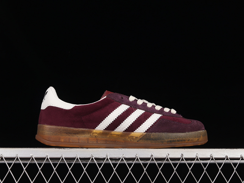 Gucci X Gazelle Shoes Wine Red/Cloud White/Gum 3