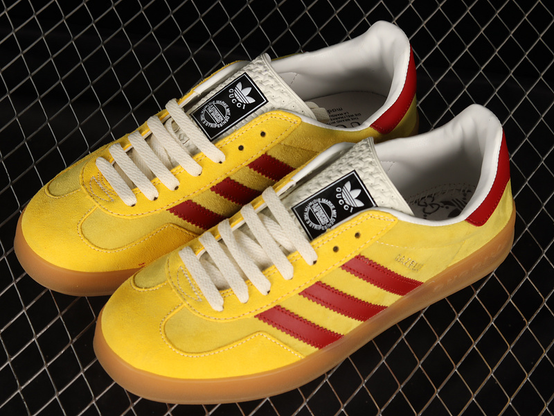 Gucci X Gazelle Shoes Yellow/Red/White 13