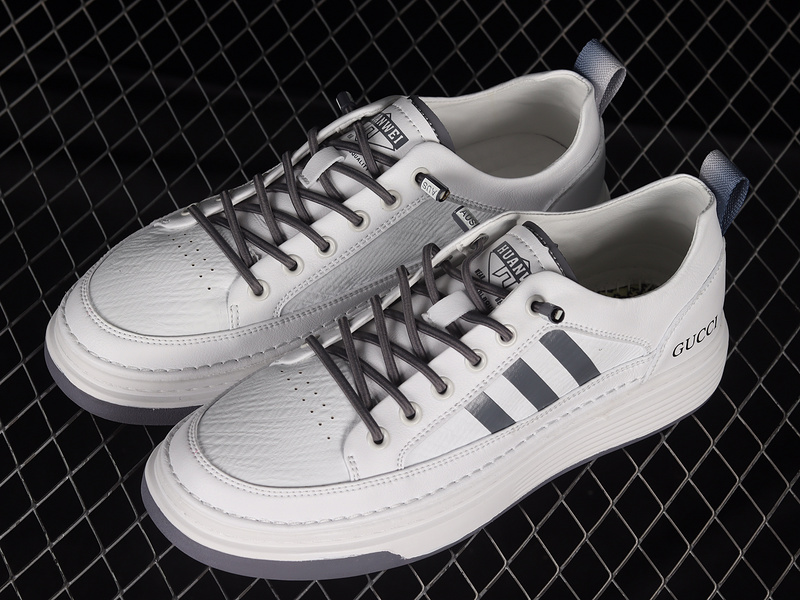 Gucci 22Ss Leisure Trend Sneakers White/White/Black 7