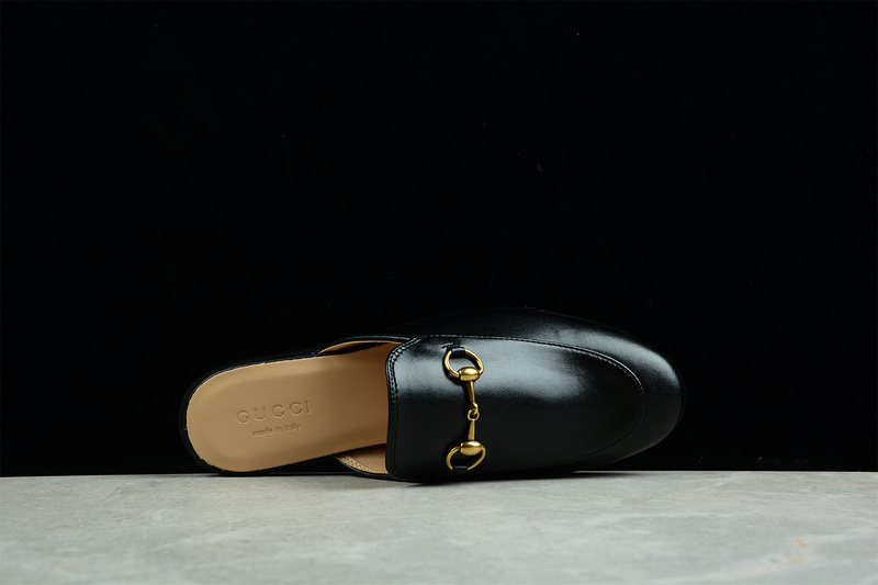 Gucci Slip-On Flats Black/Black/Gold 3