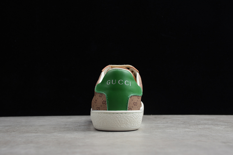 Disney X Gucci Distressed Leather Sneaker Brown/White/Green 27