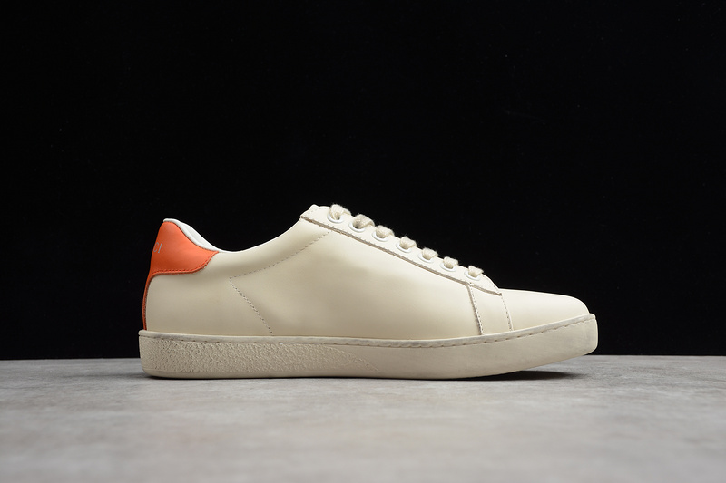 Disney X Gucci Distressed Leather Sneaker White/Orange 9