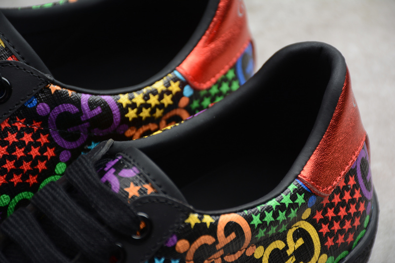 Gucci Ace Embroidered Sneakers Black/Multi-Color 11