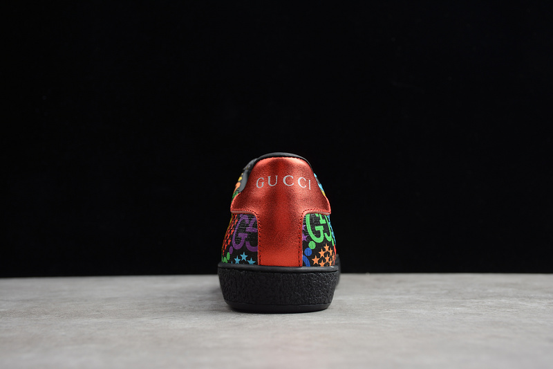 Gucci Ace Embroidered Sneakers Black/Multi-Color 27