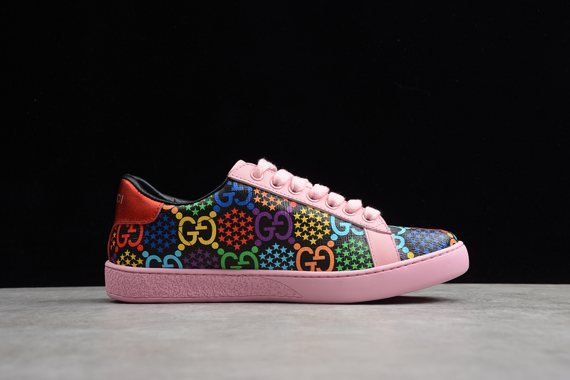 Gucci Ace Embroidered Sneakers Pink/Multi-Color 13