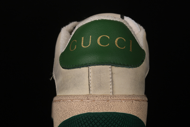 Gucci Ace Embroidered Low-Top Sneaker Beige/White/Green 29