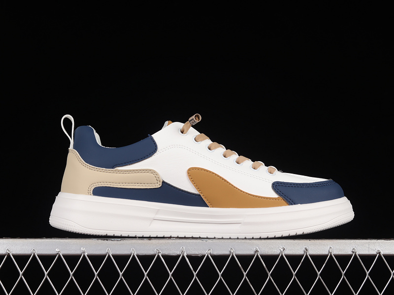 Gucci 22Ss Casual Trend Board Shoes White/Dark Blue/Brown 23