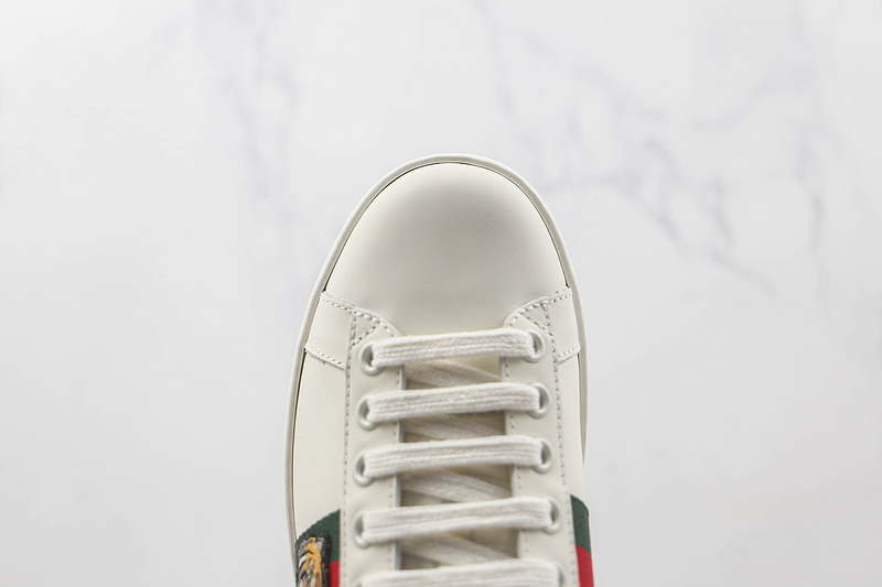 Gucci Ace Embroidered Low-Top Sneakers White/Green/Red 11