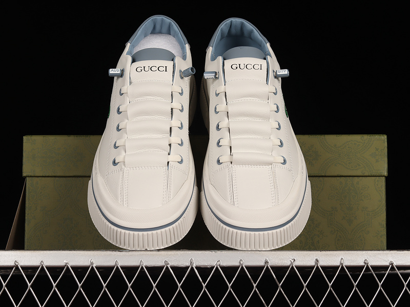 Gucci Casual Sneakers White/White/Blue 17