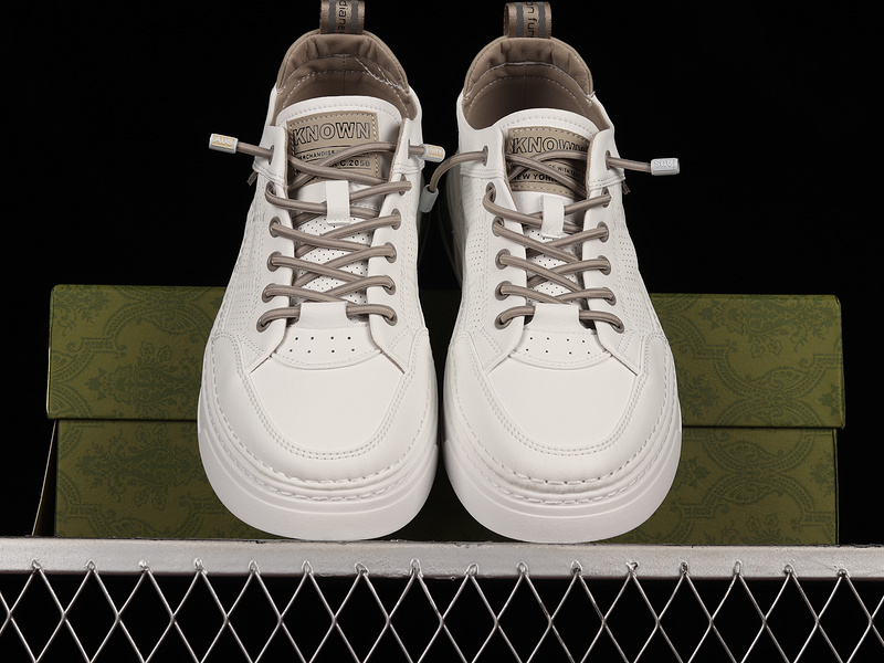 Gucci 22Ss Casual Trendy Sneakers White/White/Khaki 11