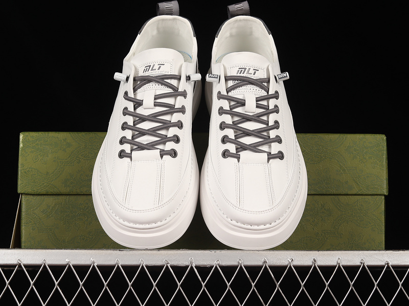 Gucci 22Ss Leisure Trend Sneakers White/White/Grey 21