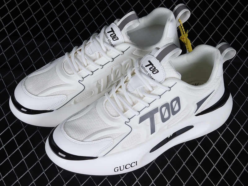 Gucci 22 New Sneakers White/White/Black 25