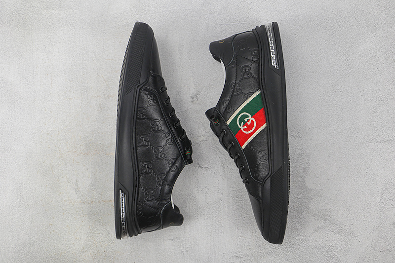 Gucci 22Ss Casual Shoes Black/Green/Gold-Red 11