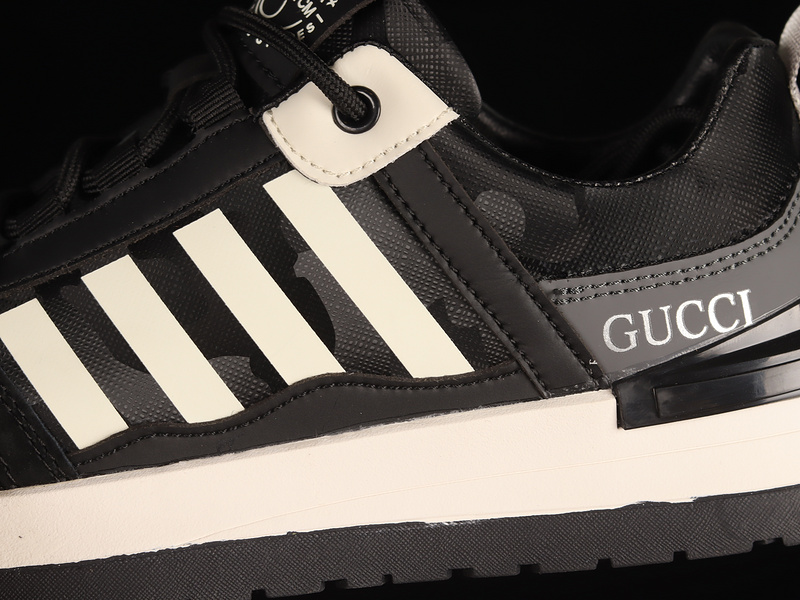 Gucci Sports Casual Trend Shoes Black/Black/White 23