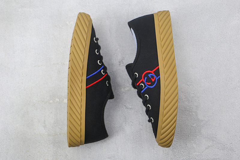 Gucci X Dis*Ney Cloth Shoes Black/Blue/Red-Light Brown 11