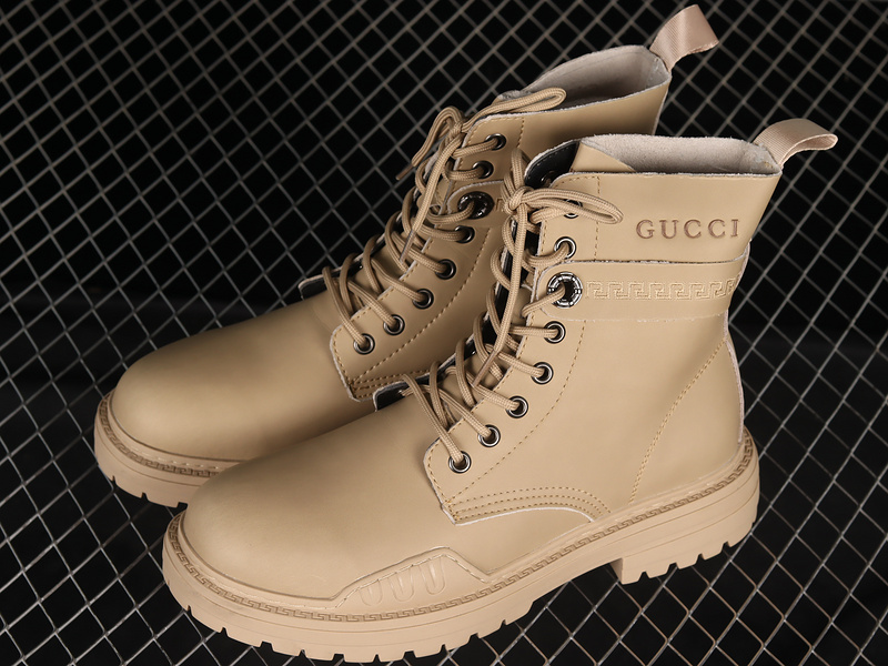 Gucci Fashion Trend Martin Boots Light Brown/Light Brown/Light Brown 7