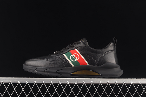 Gucci Screener Gg Low-Top Sneaker Black/Green/Red-Gold 17