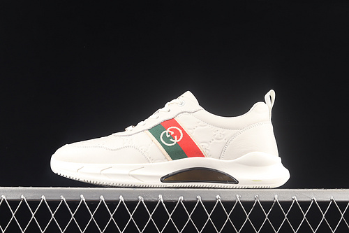 Gucci Screener Gg Low-Top Sneaker White/Blue/Red-Gold 17