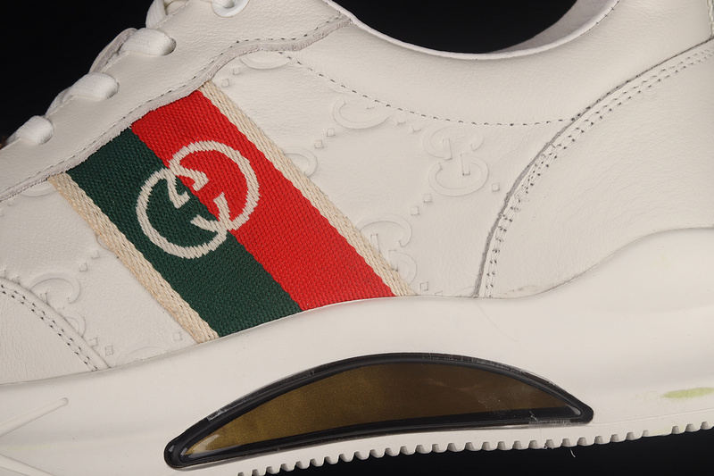 Gucci Screener Gg Low-Top Sneaker White/Blue/Red-Gold 25