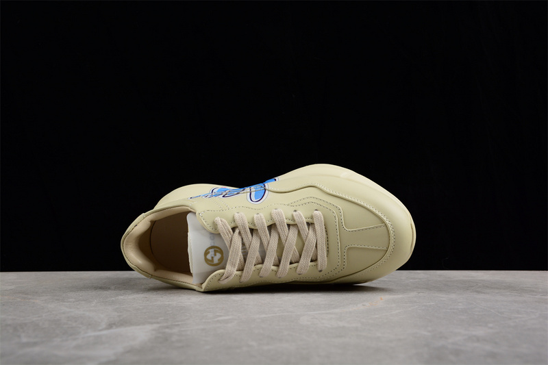 Gucci Rhyton Vintage Trainer Sneaker Beige/Beige/Blue 3