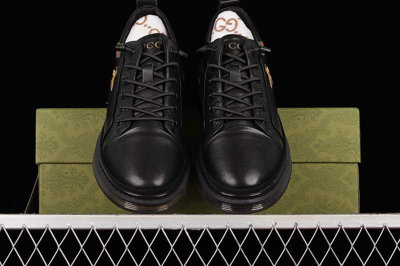 Gucci 2022 Sports Shoes Black/Black/Gold 15