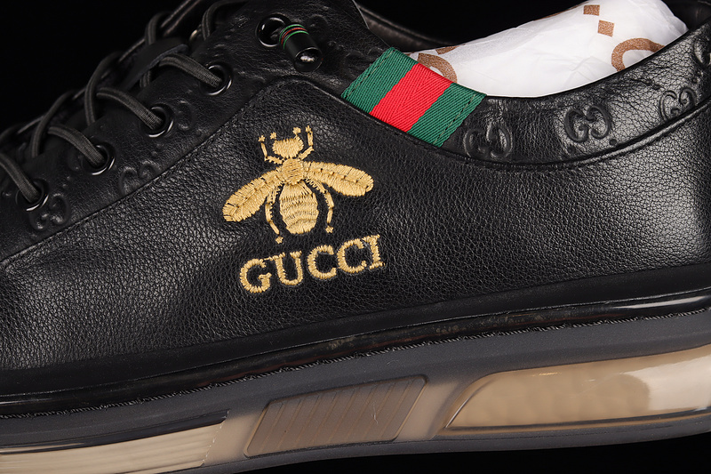 Gucci 2022 Sports Shoes Black/Black/Gold 19