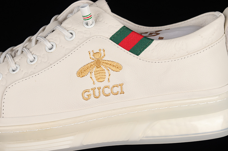 Gucci 2022 Sports Shoes White/White/Gold 21