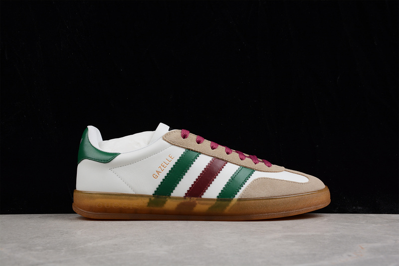 Gucci X Gazalle Shoes Cloud White/Pink/Green 23