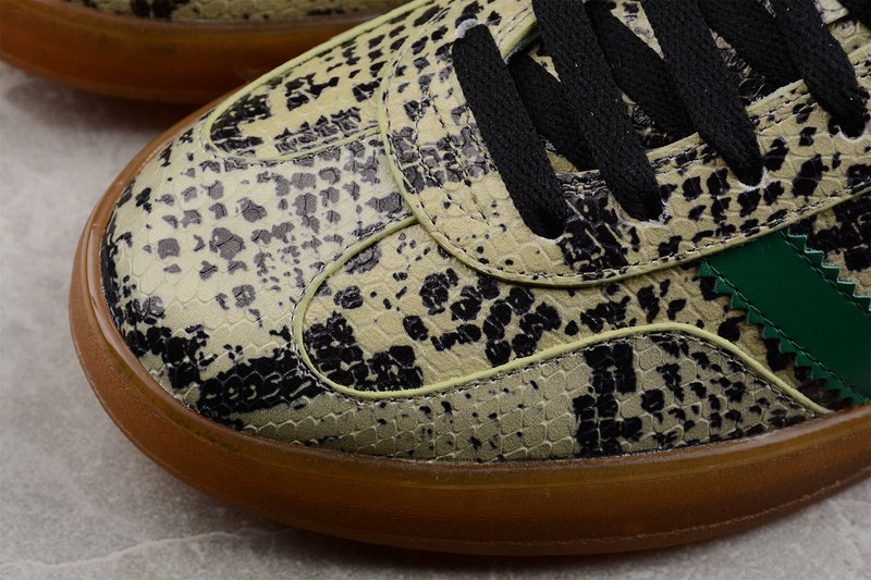 Gucci X Gazalle Shoes Python Pattern/Green/Black 17