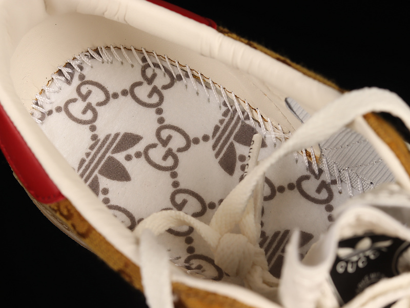 Gucci X Gazelle Gg Monogram Mesa/White/Red 11