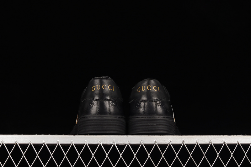 Gucci Screener Gg High-Top Sneaker Black/Black/Gold 29