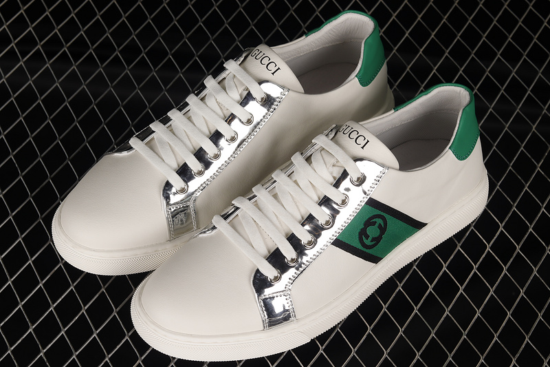 Gucci Screener Gg High-Top Sneaker White/Green/Black 7