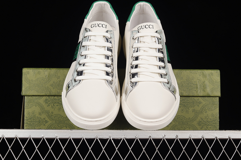 Gucci Screener Gg High-Top Sneaker White/Green/Black 11