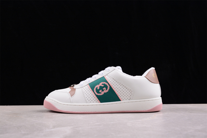 Gucci Screener Gg White/Green/Brown/Pink 15