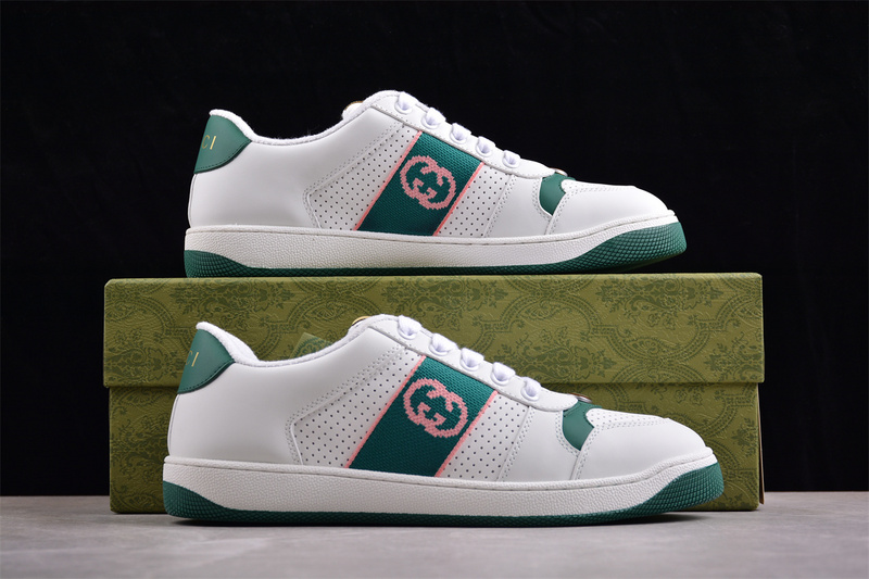 Gucci Screener Gg White/Green 5