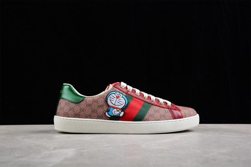 Gucci Ace Low Casual Board Shoes Brown/Red/Green 3