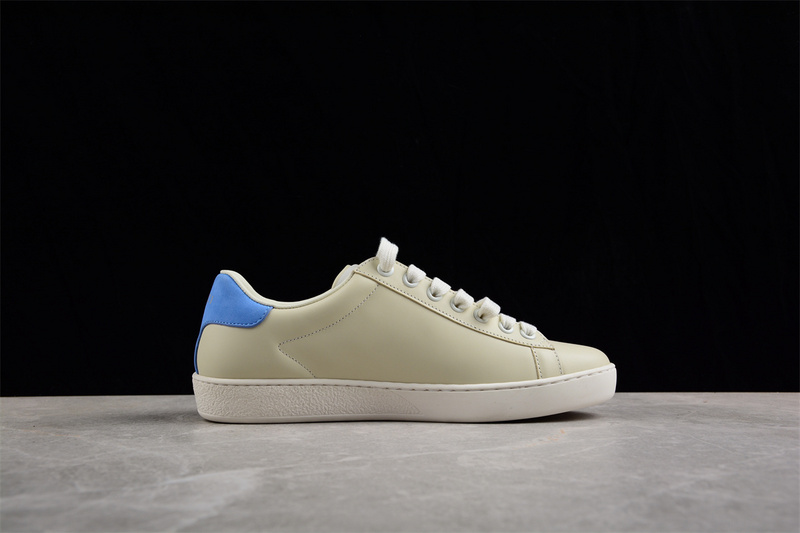 Gucci Ace Low Top Casual Sneakers Beige/Red/Light Blue 7