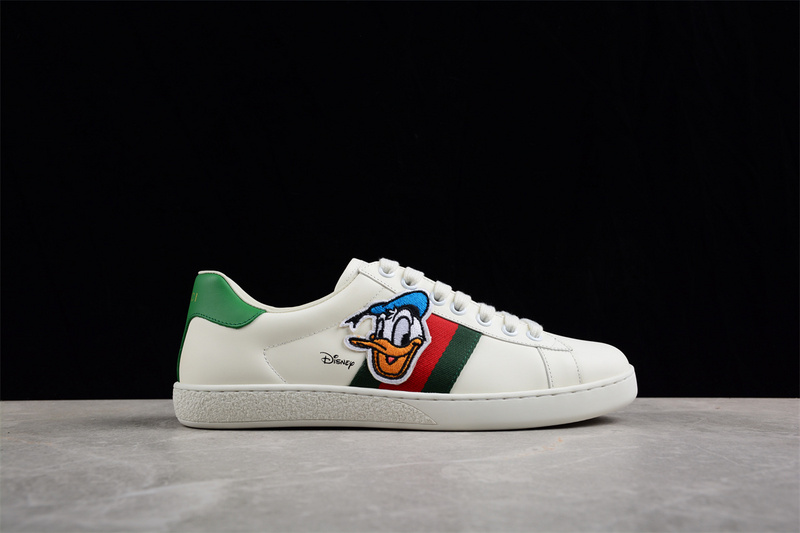 Gucci Ace Low Top Casual Sneakers White/Green/Red 5