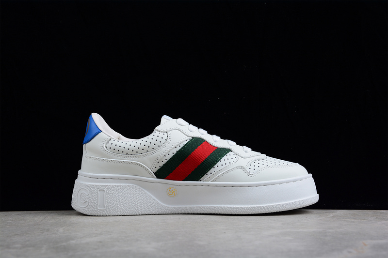 Gucci Screener Gg High-Top Sneaker White/White/Blue 5