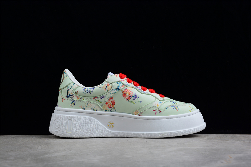 Gucci Screener Gg High-Top Sneaker White/White/Multi-Color 7