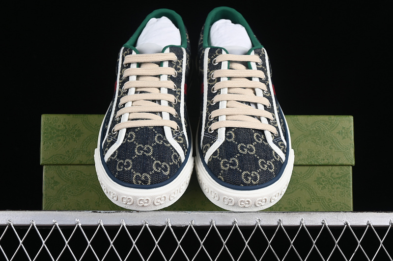 Gucci Tennis 1977 Print Sneaker White/Red/Green/Yellow 5