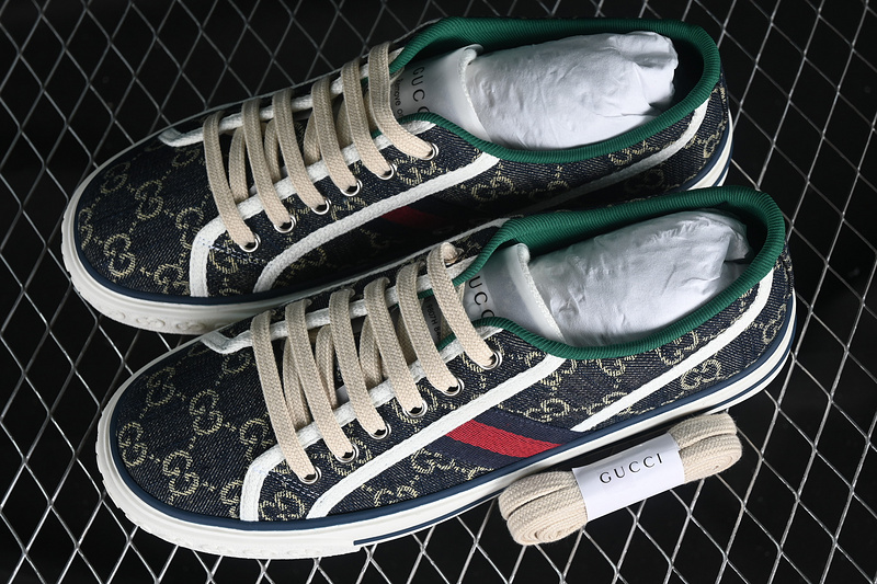 Gucci Tennis 1977 Print Sneaker White/Red/Green/Yellow 29