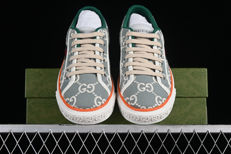 Gucci Tennis 1977 Print Sneaker White/Red/Green/Grey 9