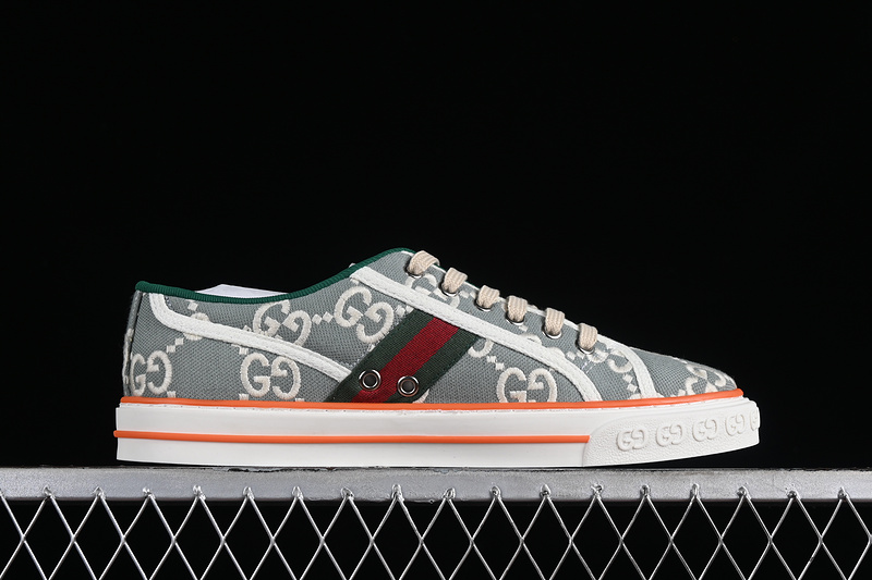 Gucci Tennis 1977 Print Sneaker White/Red/Green/Grey 25