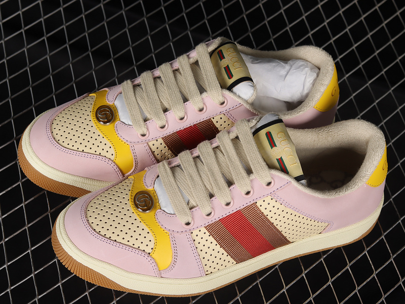 Gucci Screener Sneakers Light Pink/Beige/Brown 5