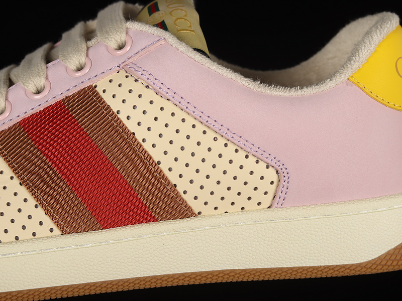 Gucci Screener Sneakers Light Pink/Beige/Brown 19